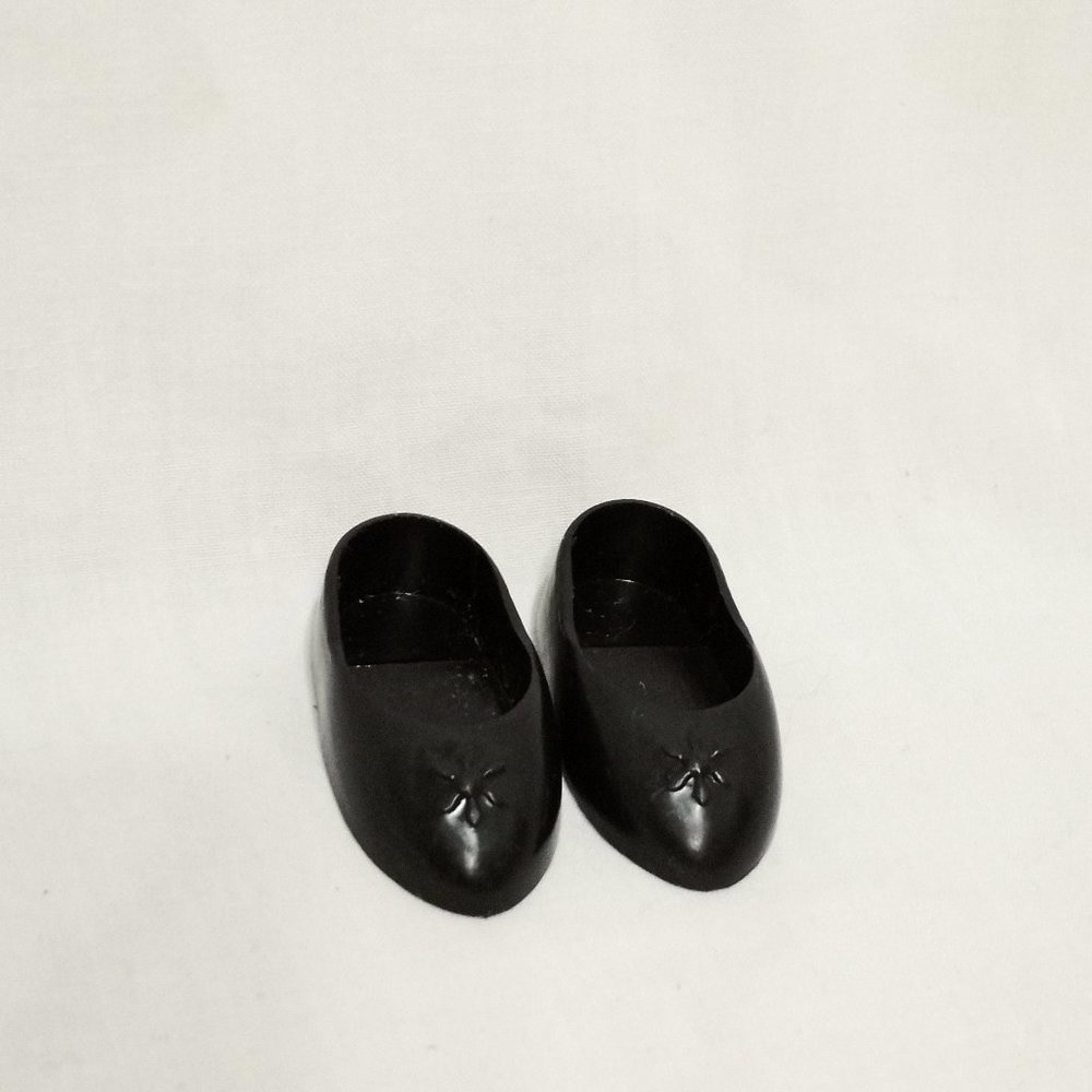 Darice Collectible Doll 18" Black Dress Shoes Replacement 1/2" High Vintage